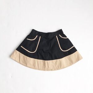 Janie & Jack black/cream skirt EUC 12-18 months